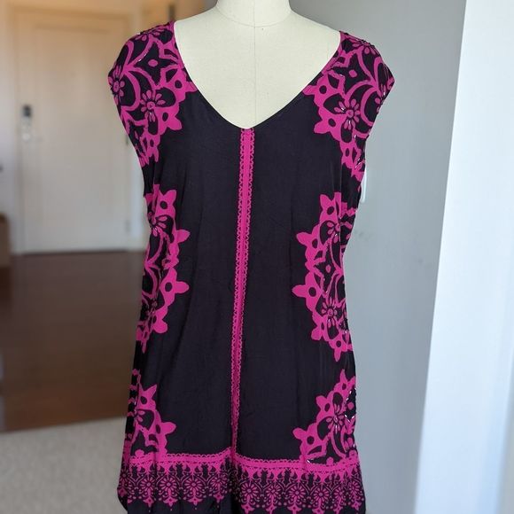 Free people geodesic dunes beaded dress L - Picture 3 of 15